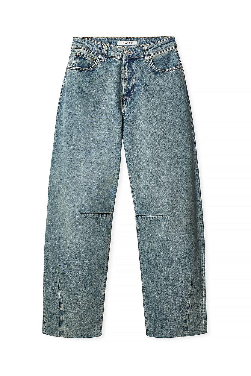 Barrel Leg Denim Blue Product Image