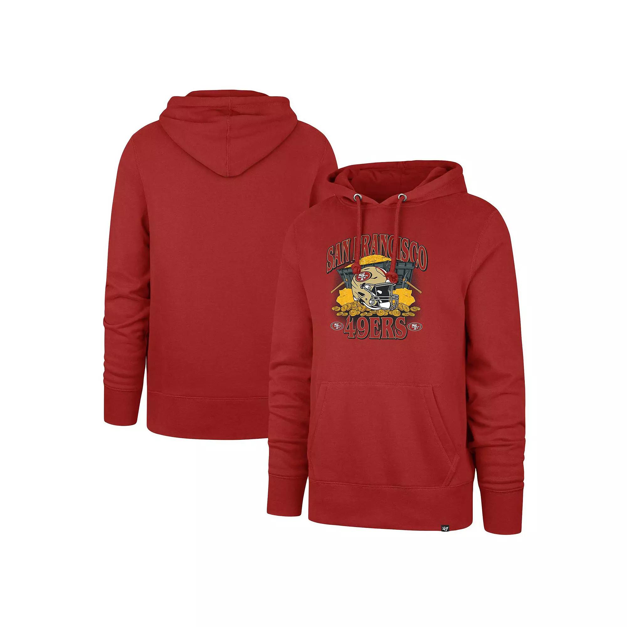 Men's '47 Scarlet San Francisco 49ers Regional Headline Hoodie,  Product Image