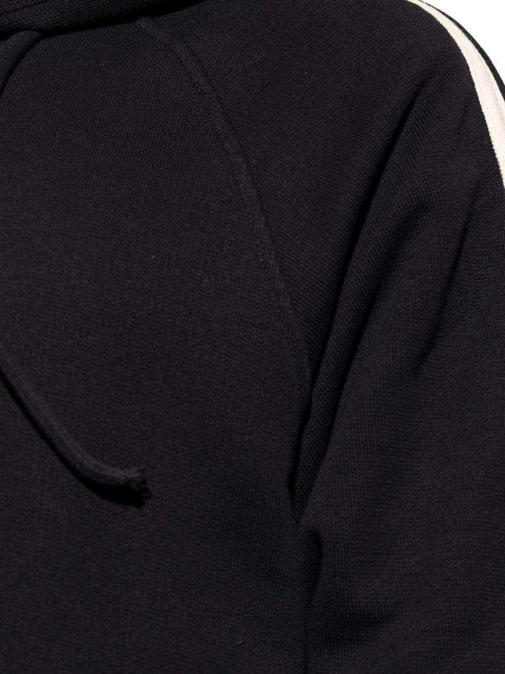 stripe-detail hooded sweatshirt Product Image