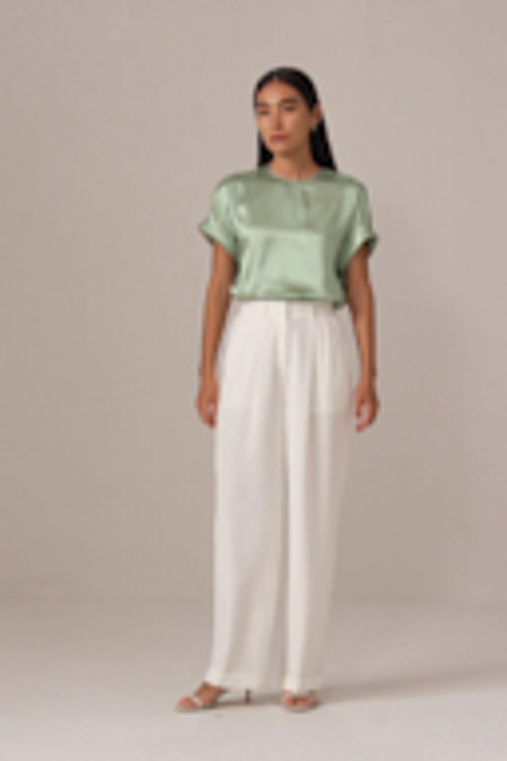 LILYSILK T Shirt Silk - Womens - Navy Blue 100 Silk - Organic Oversized Tops XS Product Image