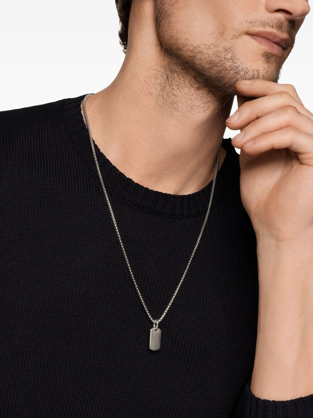 sterling silver Chevron tag (21mm) Product Image