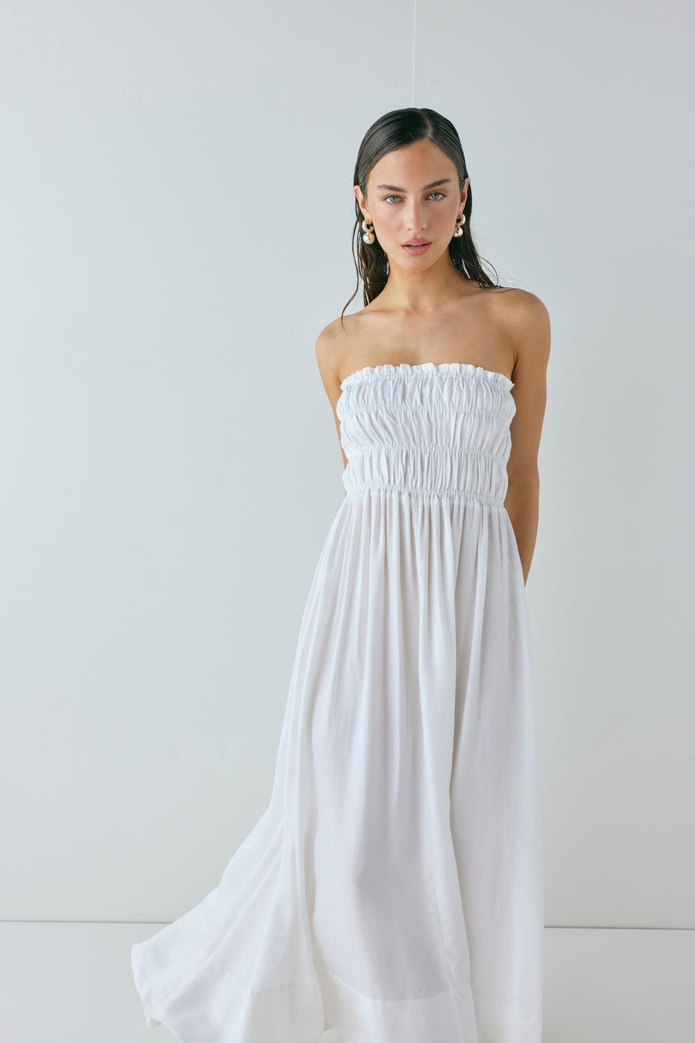 Eliana Maxi Dress White Product Image