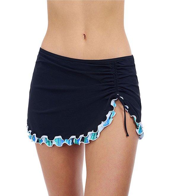 Profile By Gottex Bachata Side Slit High Waist Skirted Swim Bottom Product Image