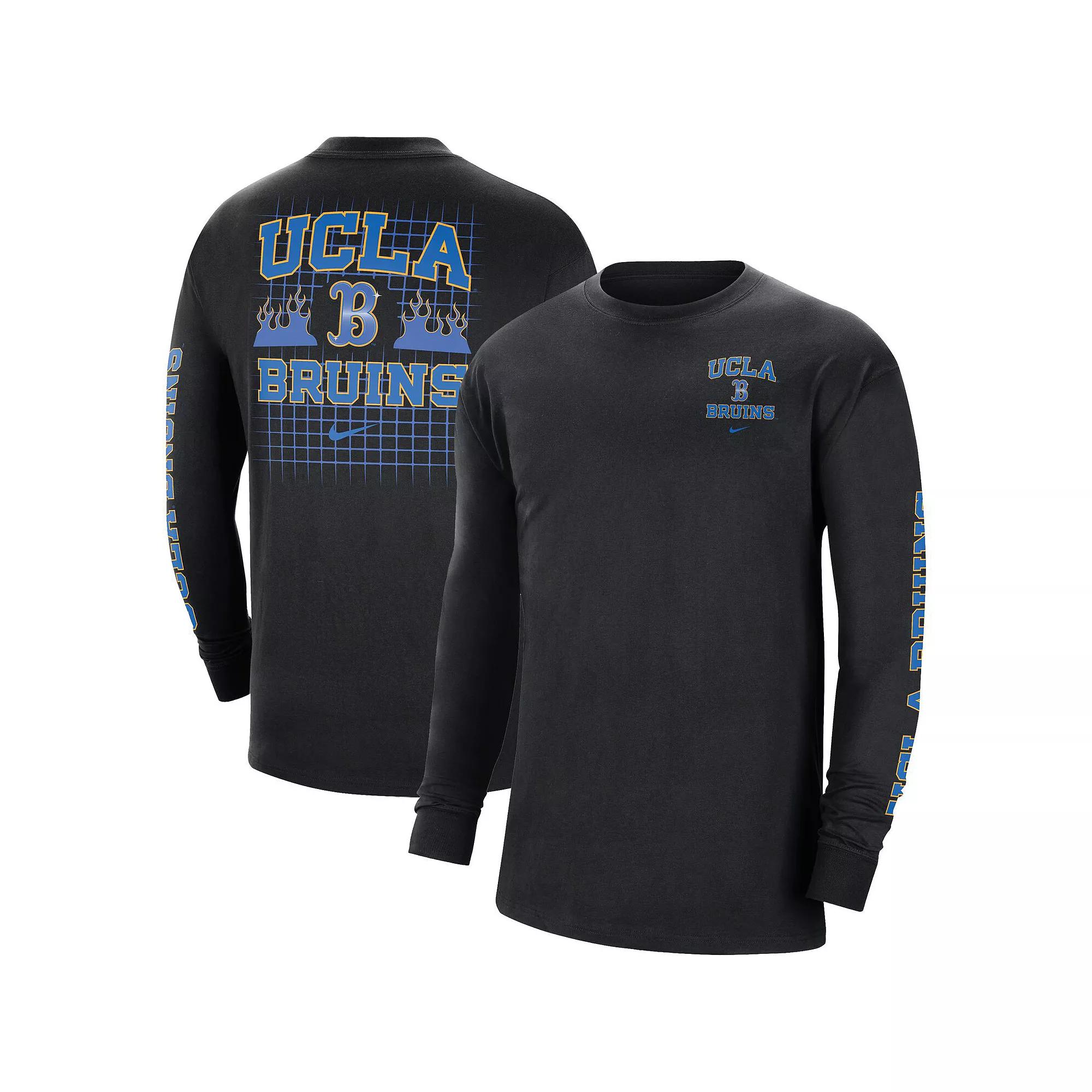 Men's Nike Black UCLA Bruins Tour Max 90 Long Sleeve T-Shirt,  Product Image