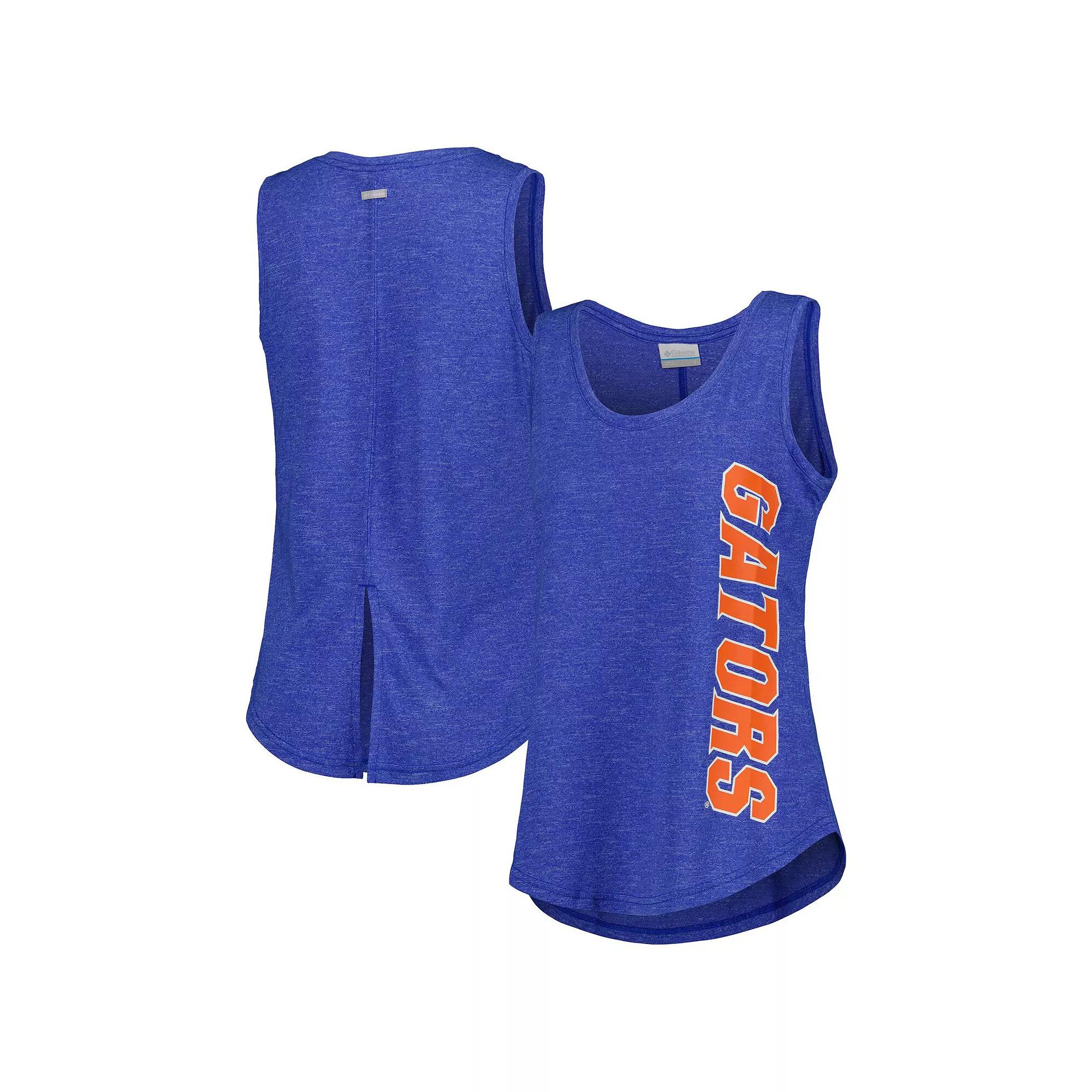 Women's Columbia  Royal Florida Gators Cades Cape Omni-Wick Tri-Blend Tank Top, Size: XS, Blue Product Image