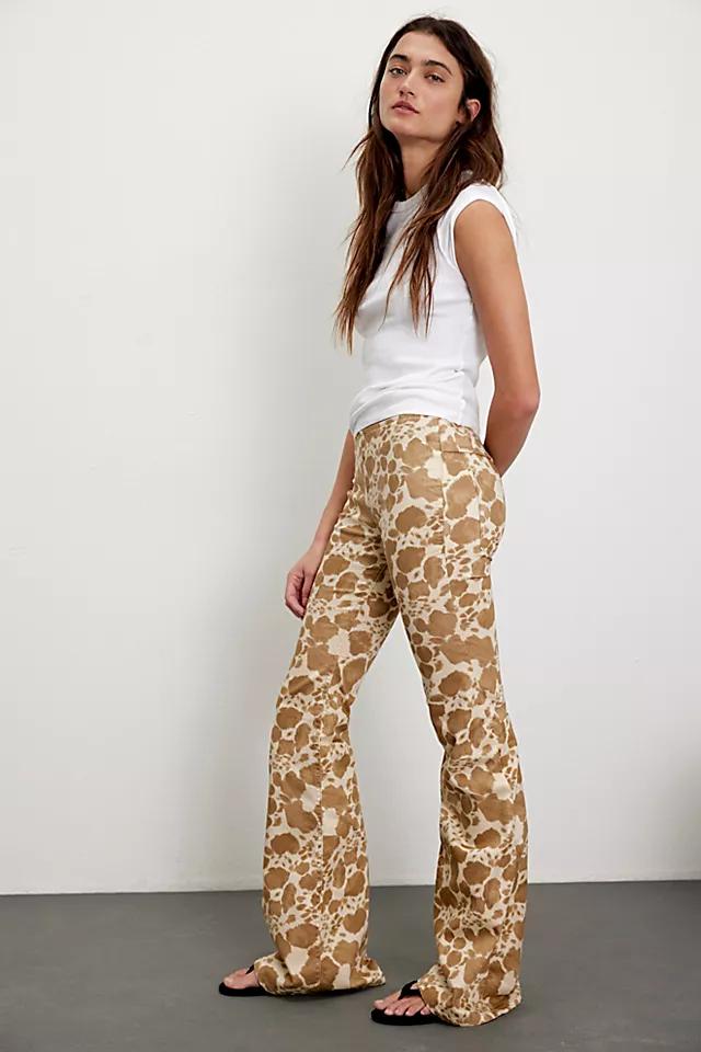 We The Free Penny Pull-On Printed Flare Jeans Product Image