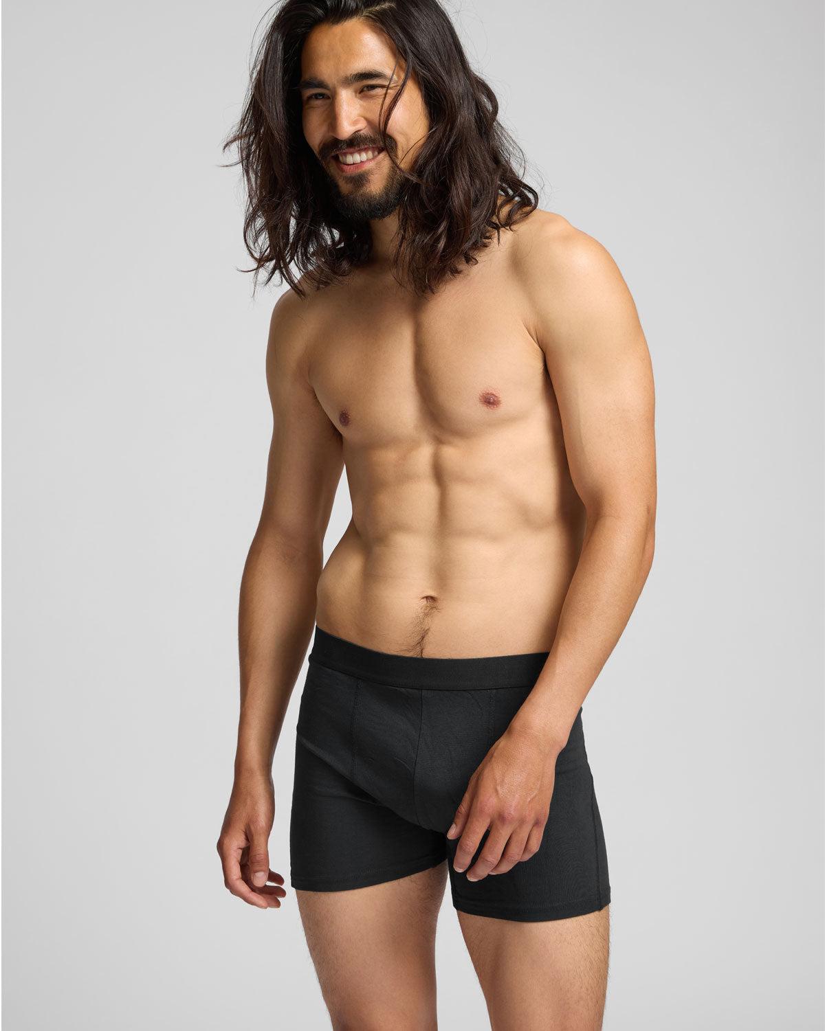 Organic Boxer Briefs 3 Pack - Deep Black Product Image