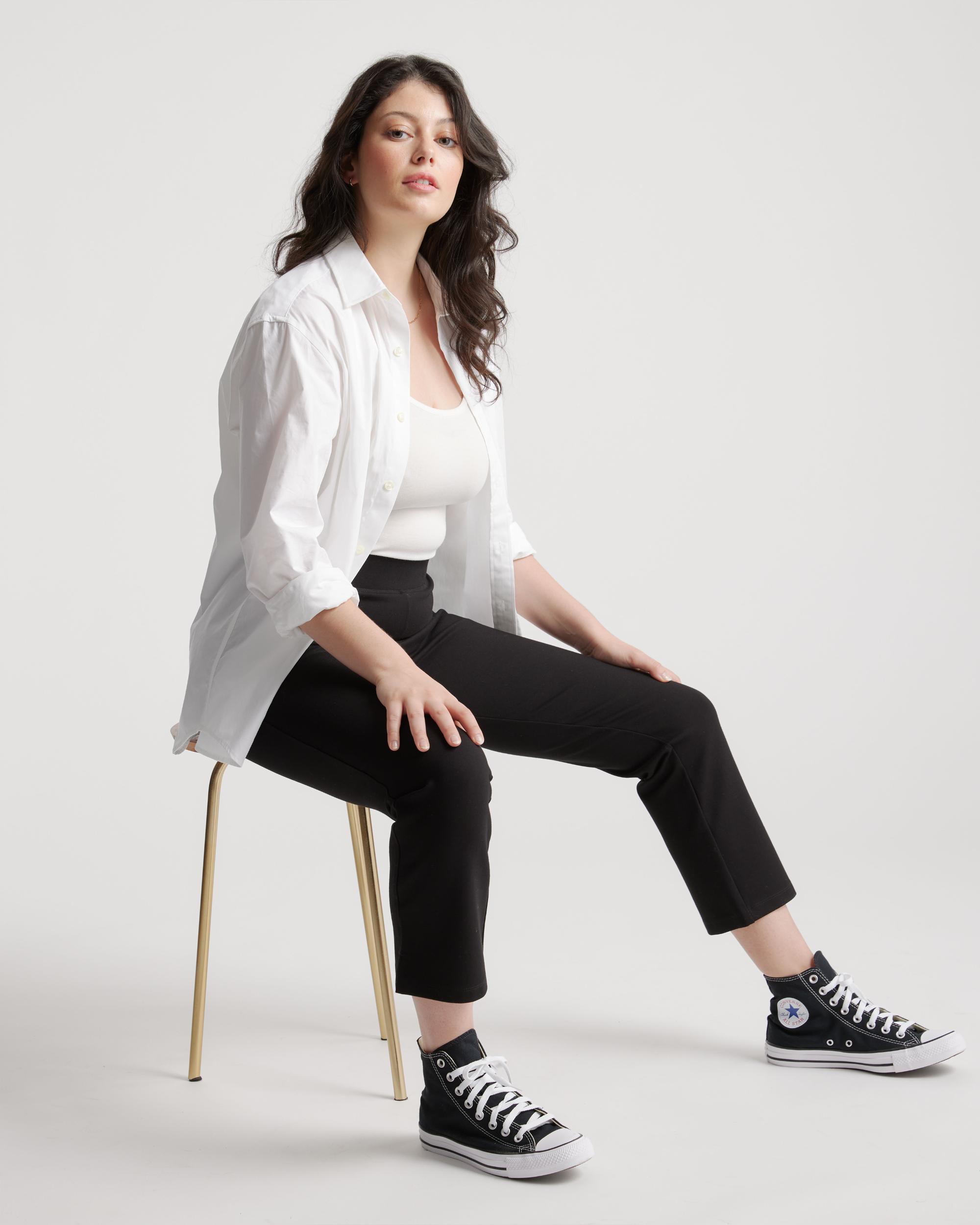 Quince | Women's Ultra-Stretch Ponte Kick Flare Pants Size XL, Rayon Product Image