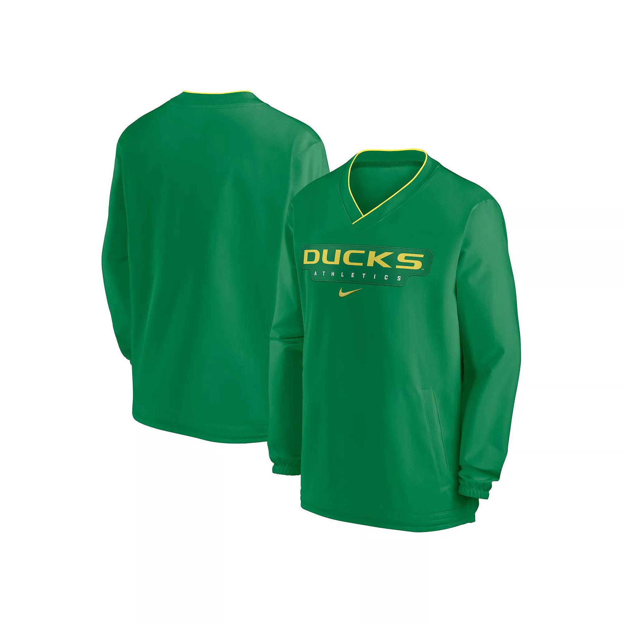Men's Nike Green Oregon Ducks 2024 Sideline Pullover Windshirt,  Product Image