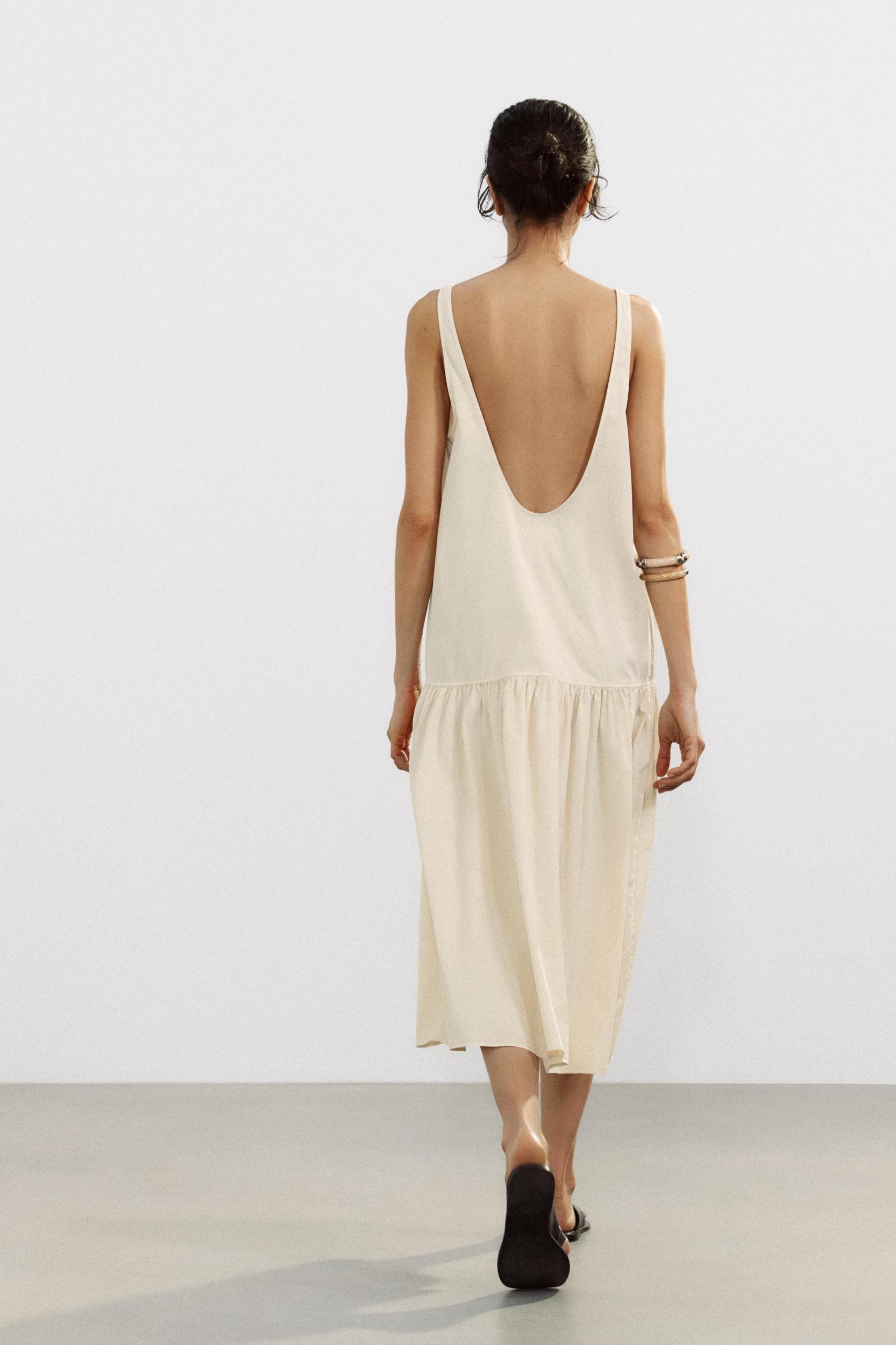 RUCHED MIDI DRESS Product Image
