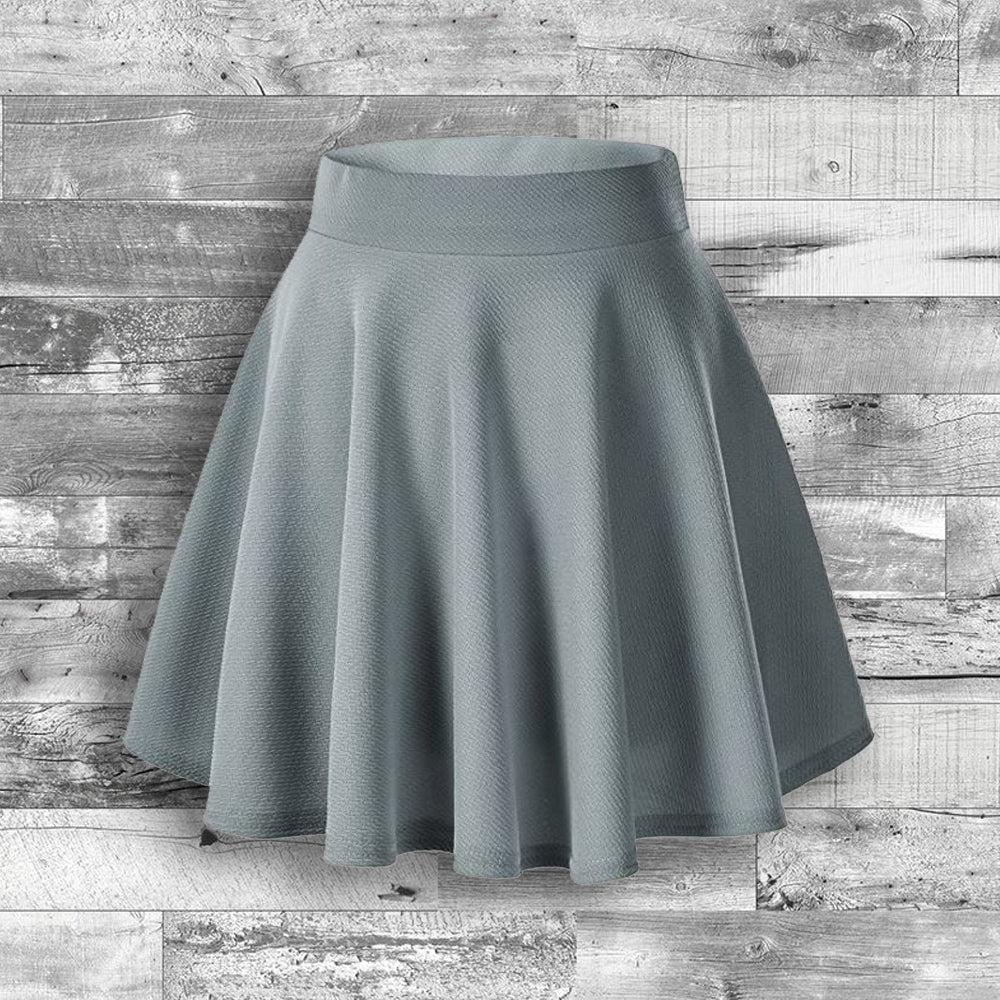 Basic Versatile Skater Skirt Product Image
