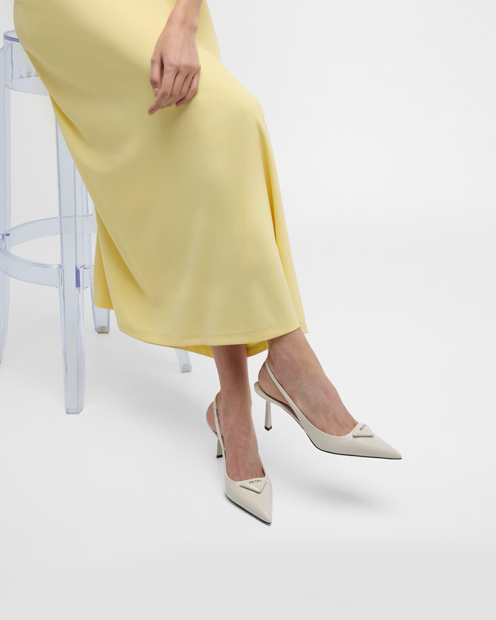 Vernice Leather Slingback Pumps Product Image