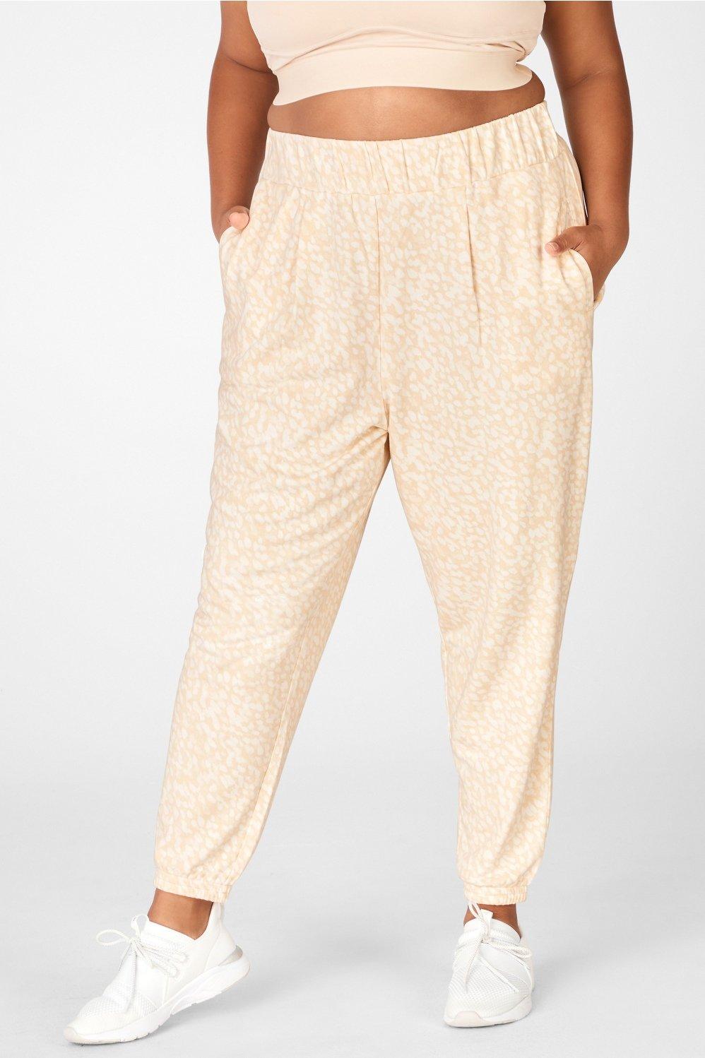 Fabletics Cloe Slim Sweatpant Womens pink plus Size 4X Product Image