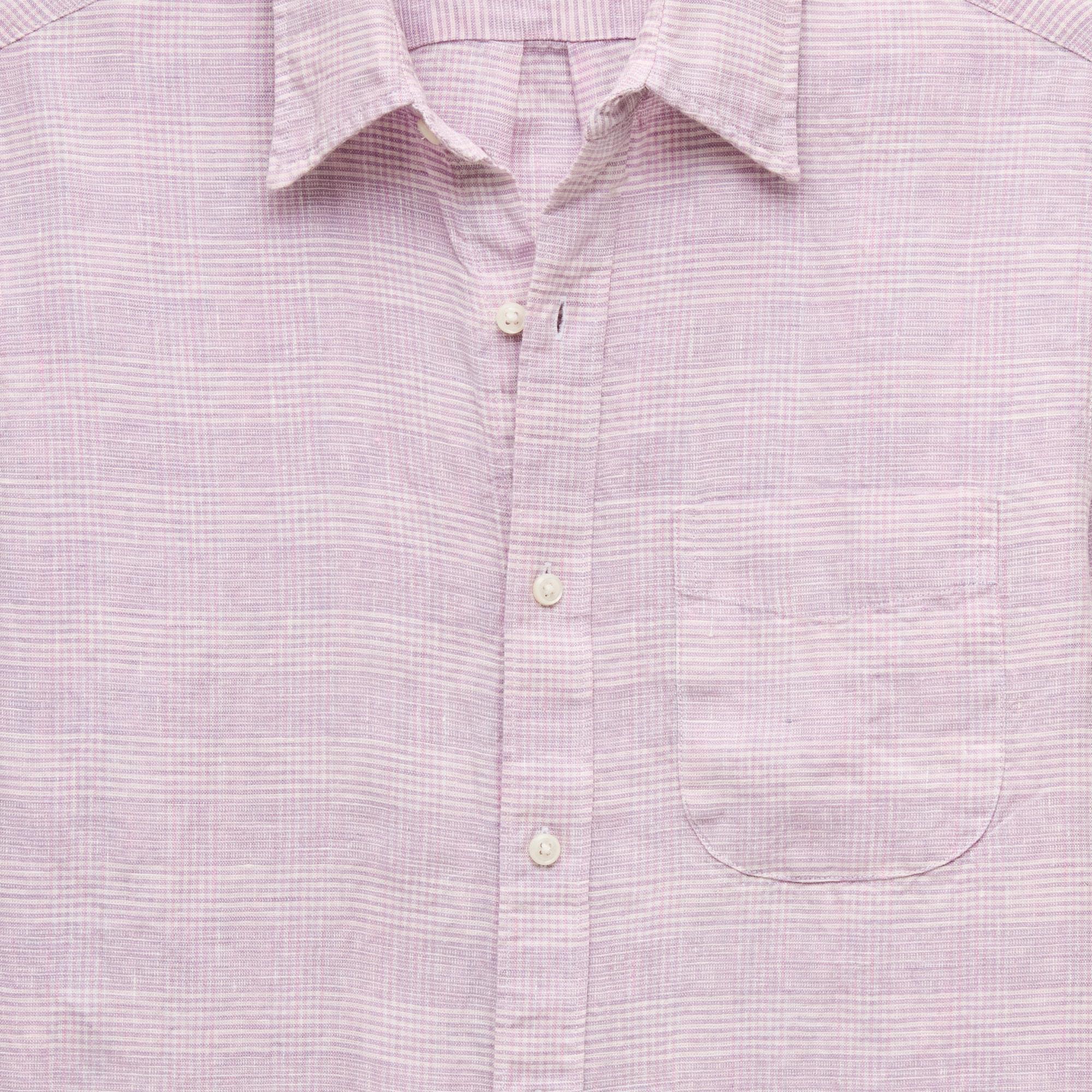 Linen point-collar shirt Product Image