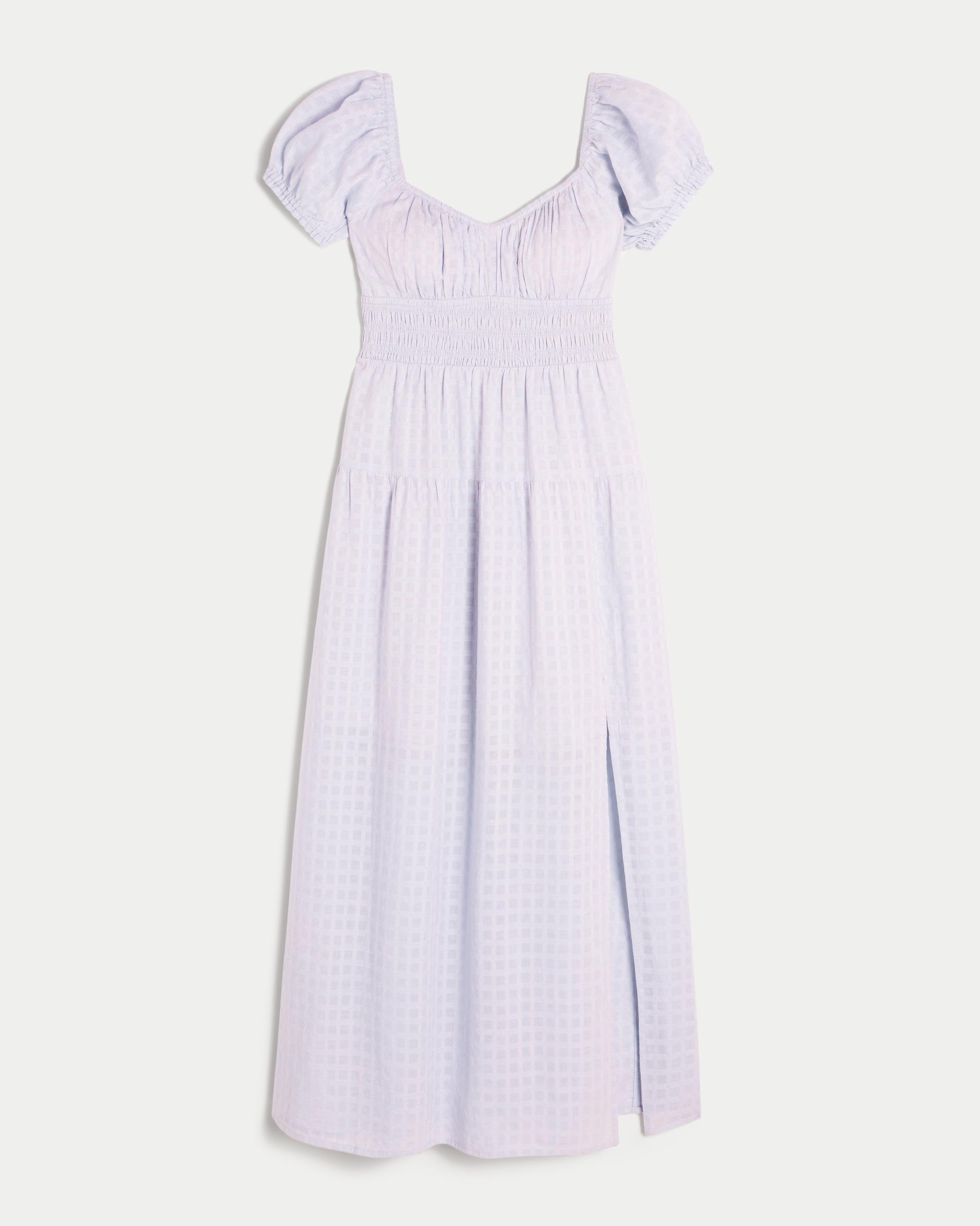 Short-Sleeve Open-Back Maxi Dress Product Image