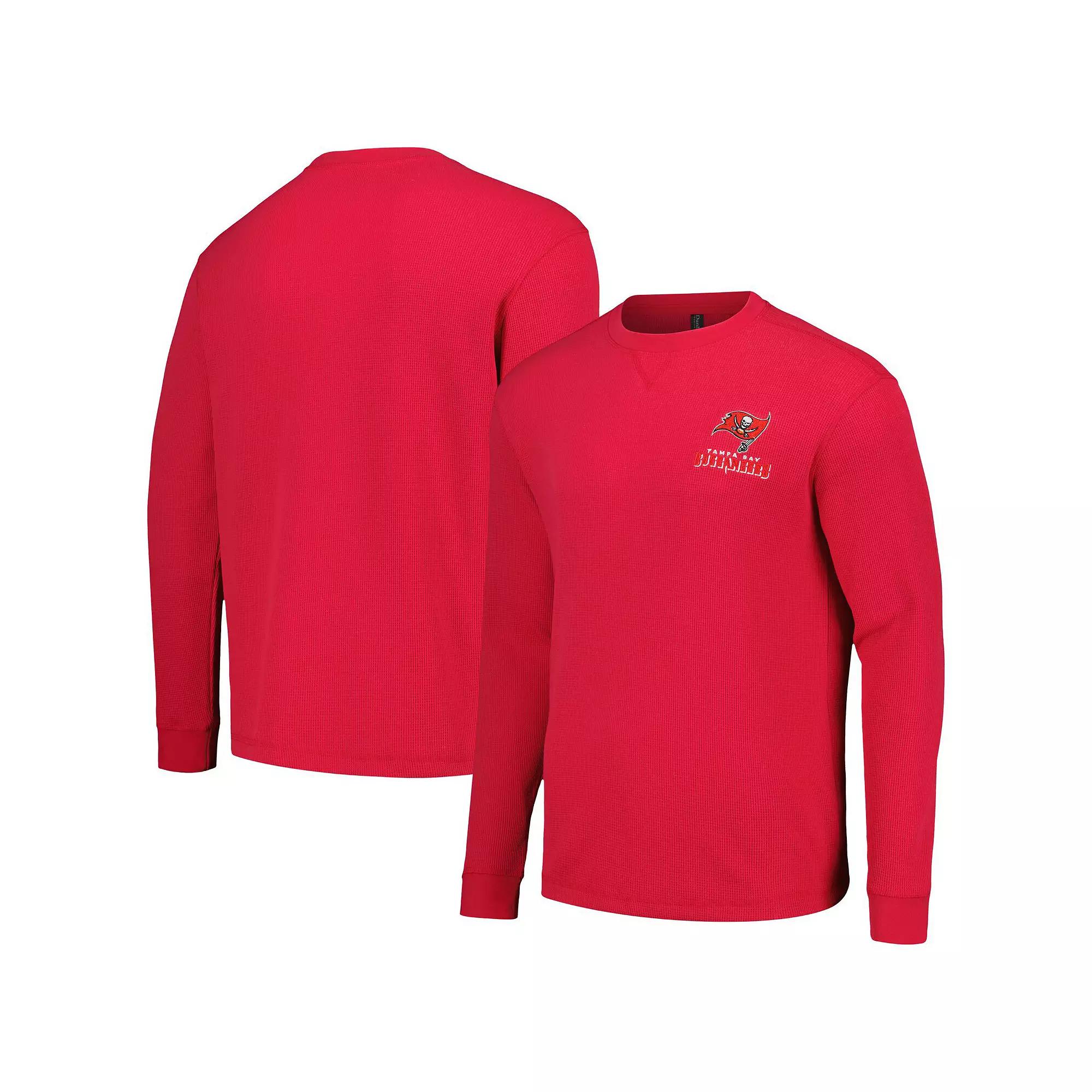Men's Dunbrooke Red Tampa Bay Buccaneers Cavalier Thermal Long Sleeve T-Shirt,  Product Image