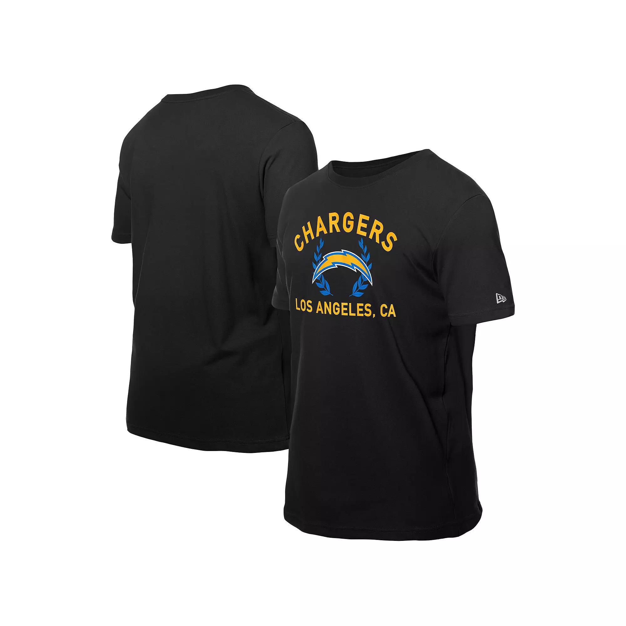 Men's New Era Black Los Angeles Chargers 2025 NFL Draft T-Shirt,  Product Image