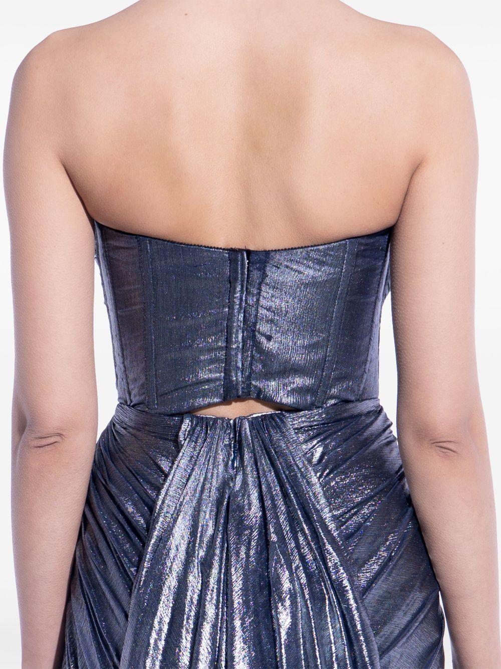 strapeless metallic gown  Product Image