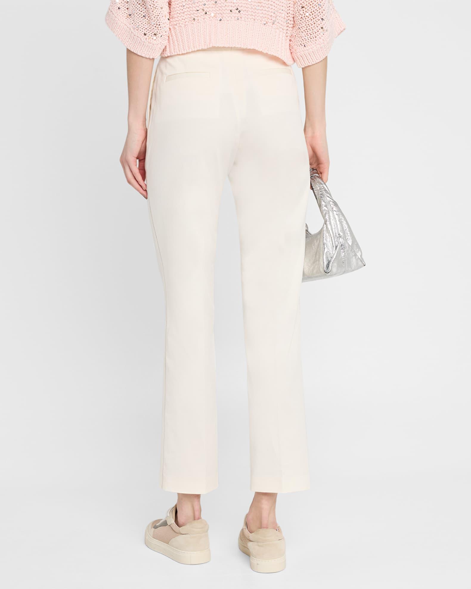 Cropped Cotton Gabardine Trousers Product Image