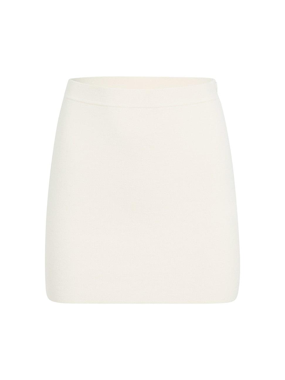 Womens Darrion Wool-Blend A-Line Miniskirt Product Image