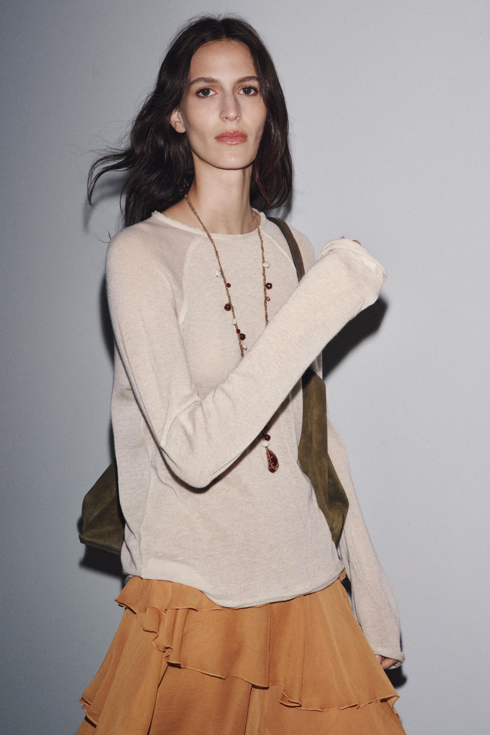 LONG SLEEVE T-SHIRT WITH WOOL Product Image