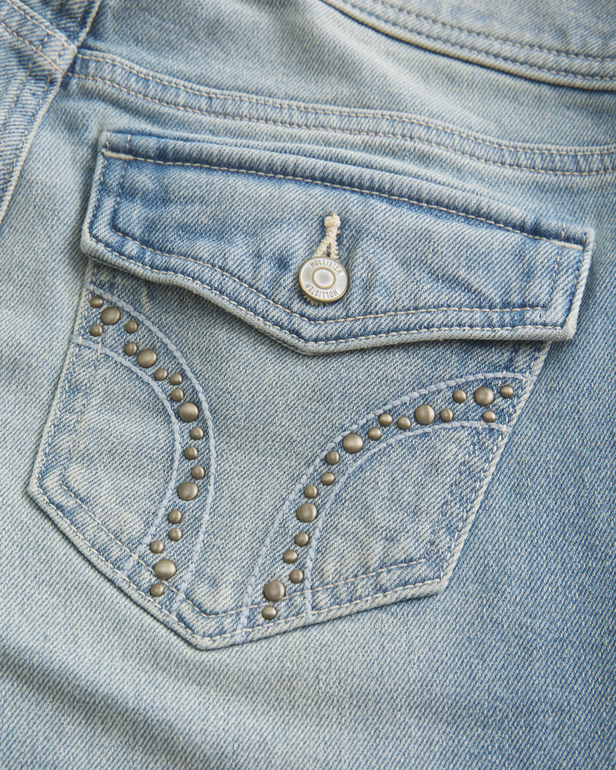 Ultra Low-Rise Studded Boot Jeans Product Image