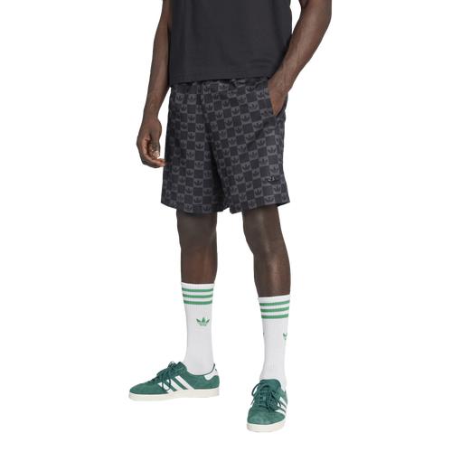 adidas Mens adidas Originals Monogram Regular Mesh Shorts - Mens Black Product Image