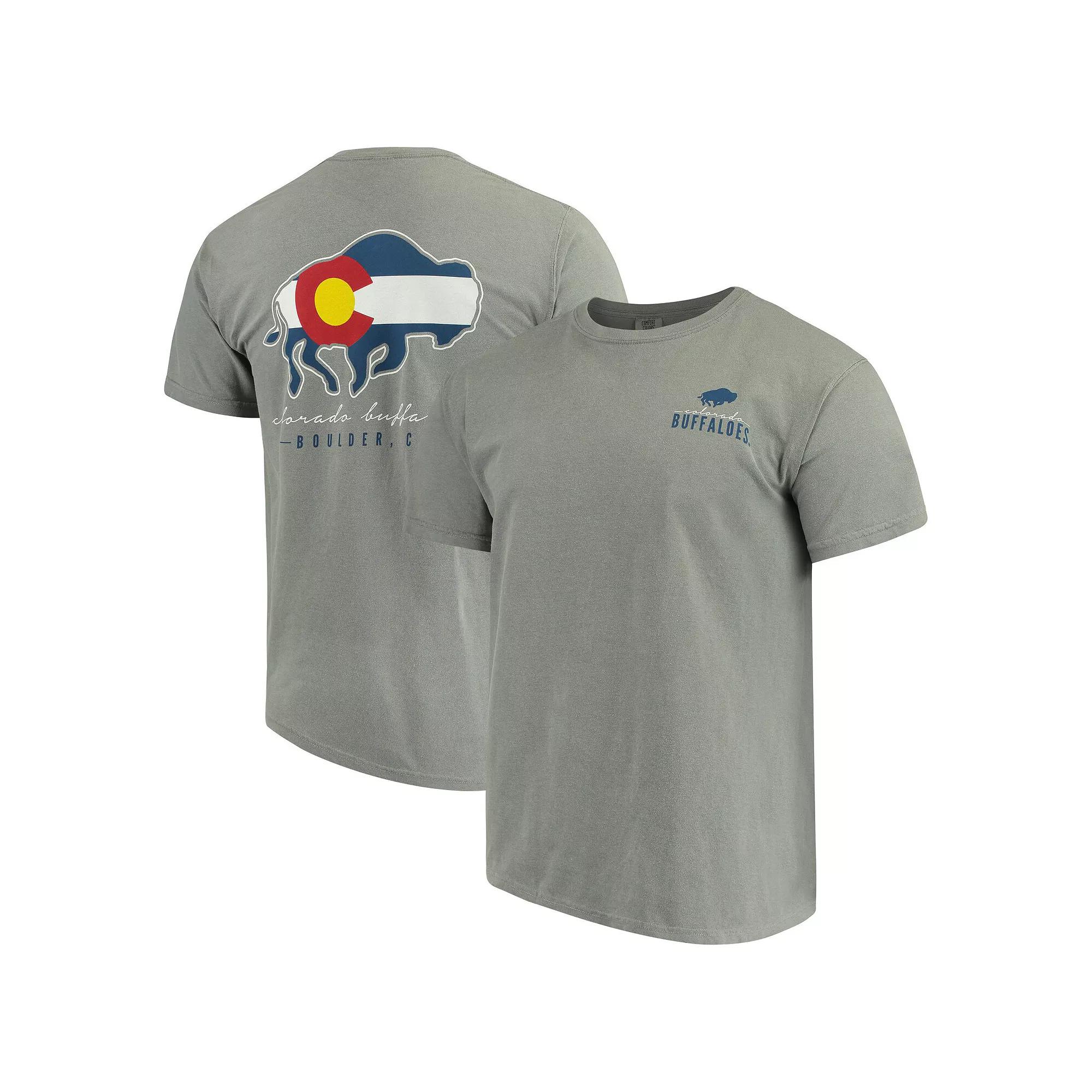 Men's Gray Colorado Buffaloes Local Comfort Color T-Shirt,  Product Image