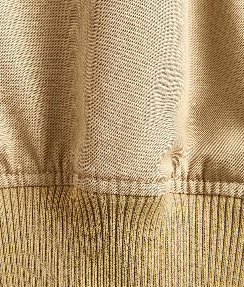 Women's Cotton Twill Blouson in Beige Product Image