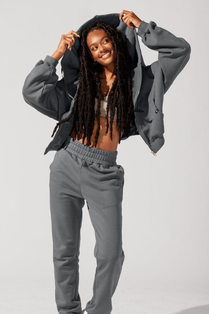 Cloud Rollover Sweatpant - Smoke Product Image