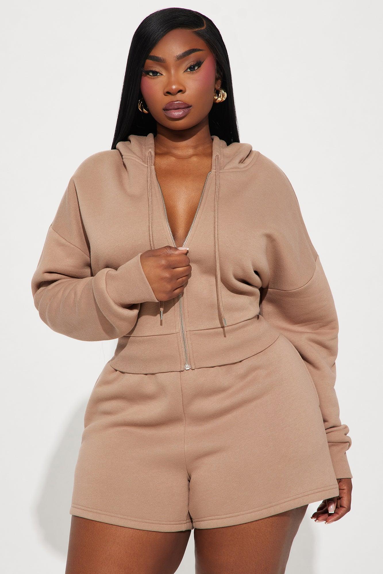 Brianna Sweatshirt Set - Mocha Product Image