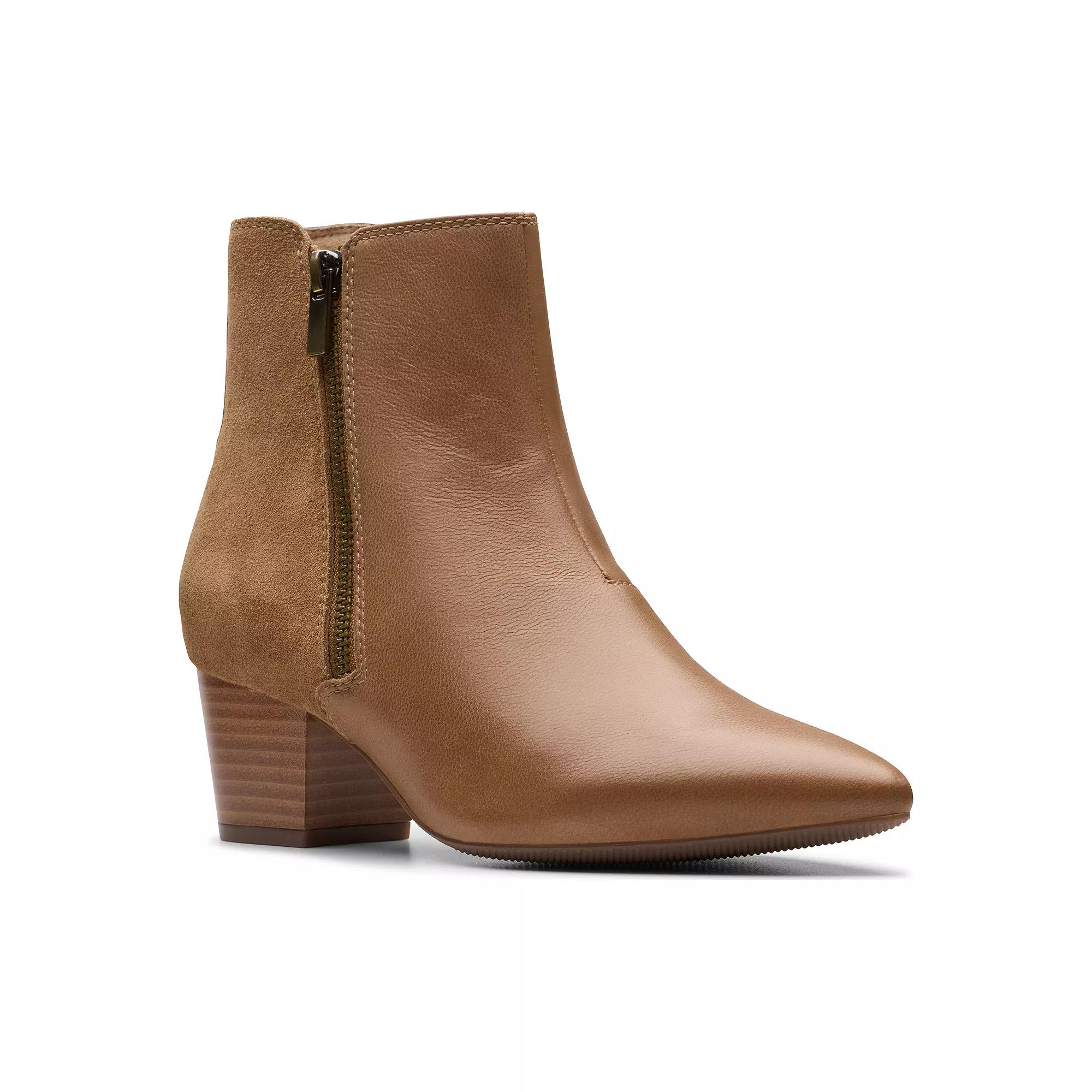 Clarks® Ellanie Vibe Women's Leather Ankle Boots,  Product Image