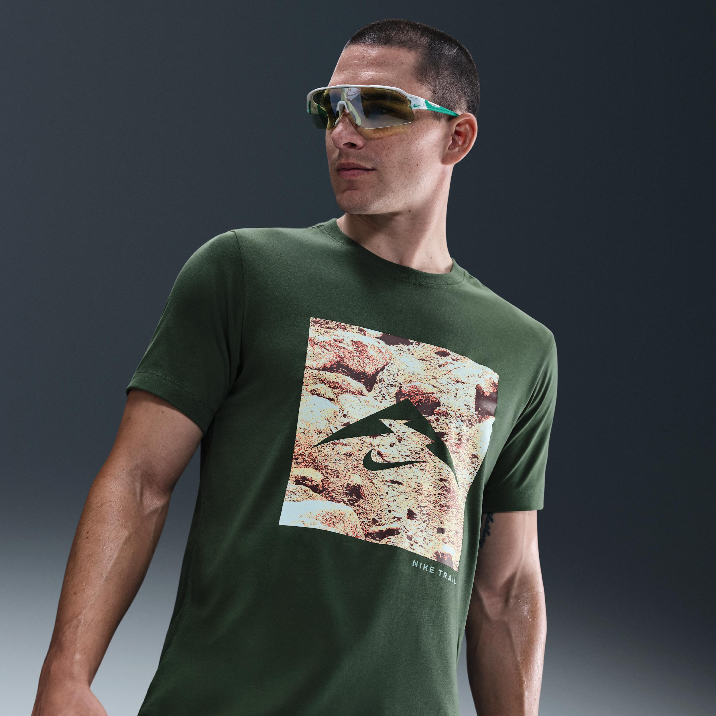 Nike Mens Dri-FIT Trail Running T-Shirt | HV4148-133 Product Image