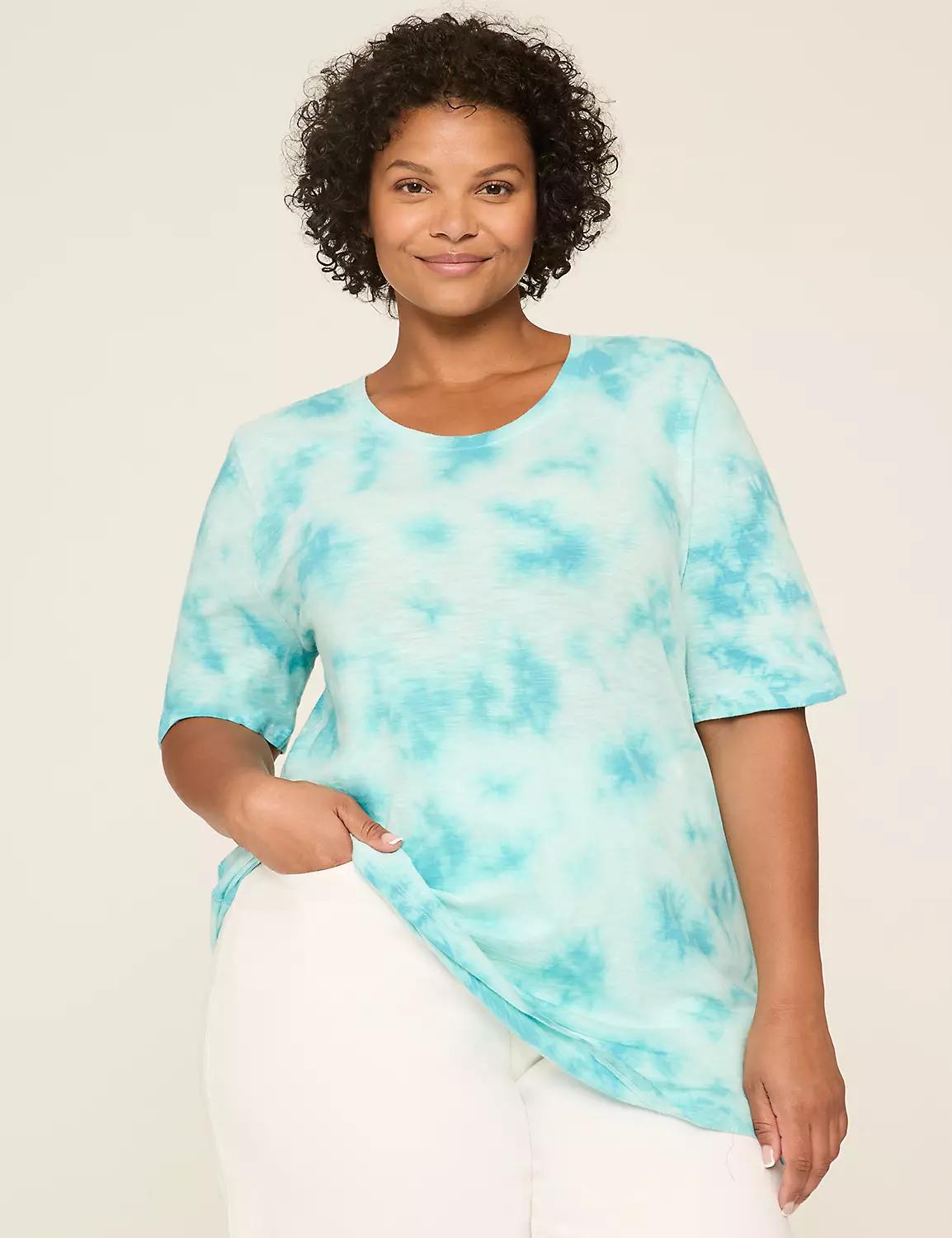 Perfect Sleeve Crew-Neck Wash Tee Product Image