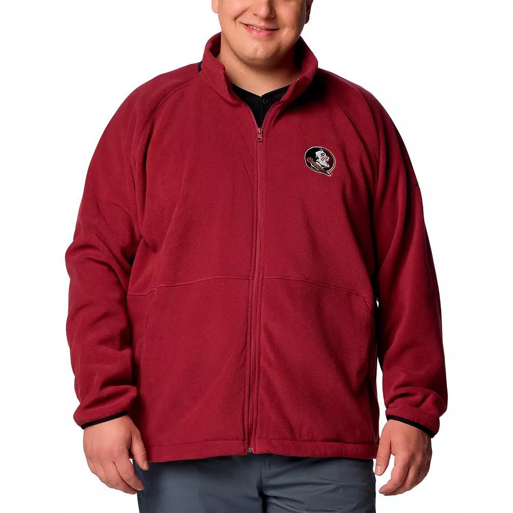 Men's Columbia Garnet Florida State Seminoles Big & Tall Flanker IV Fleece Raglan Full-Zip Jacket,  Product Image