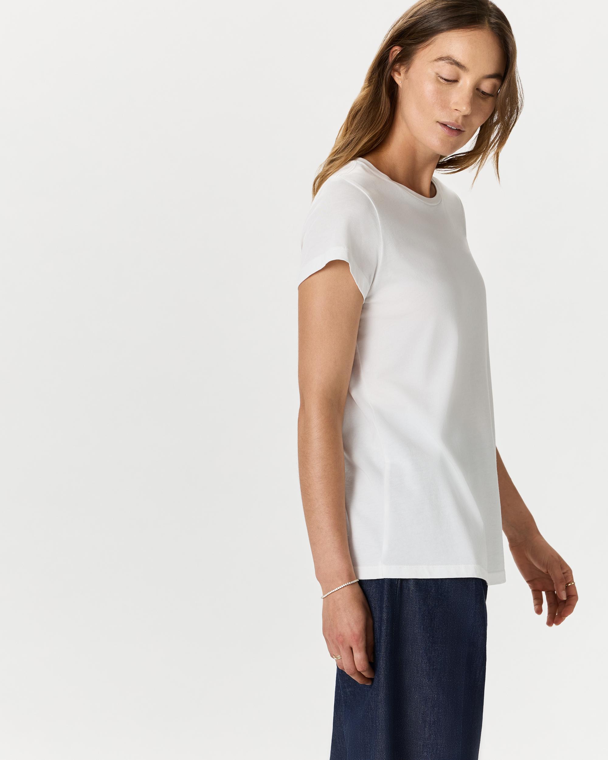 Quince | Women's Cotton Modal Crew Neck Swing T-Shirt Size XL, Cotton/Modal Product Image