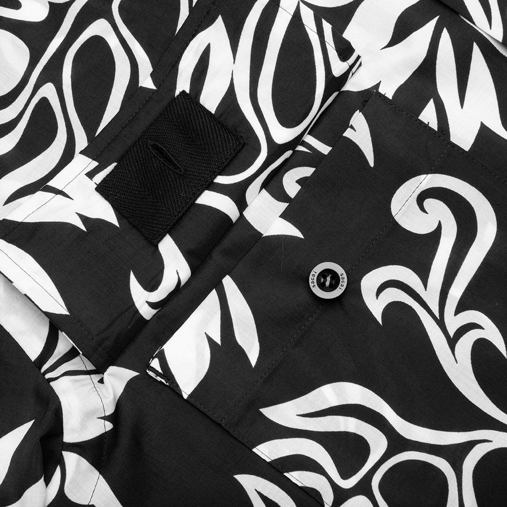 Floral Print Shirt - Black Male Product Image