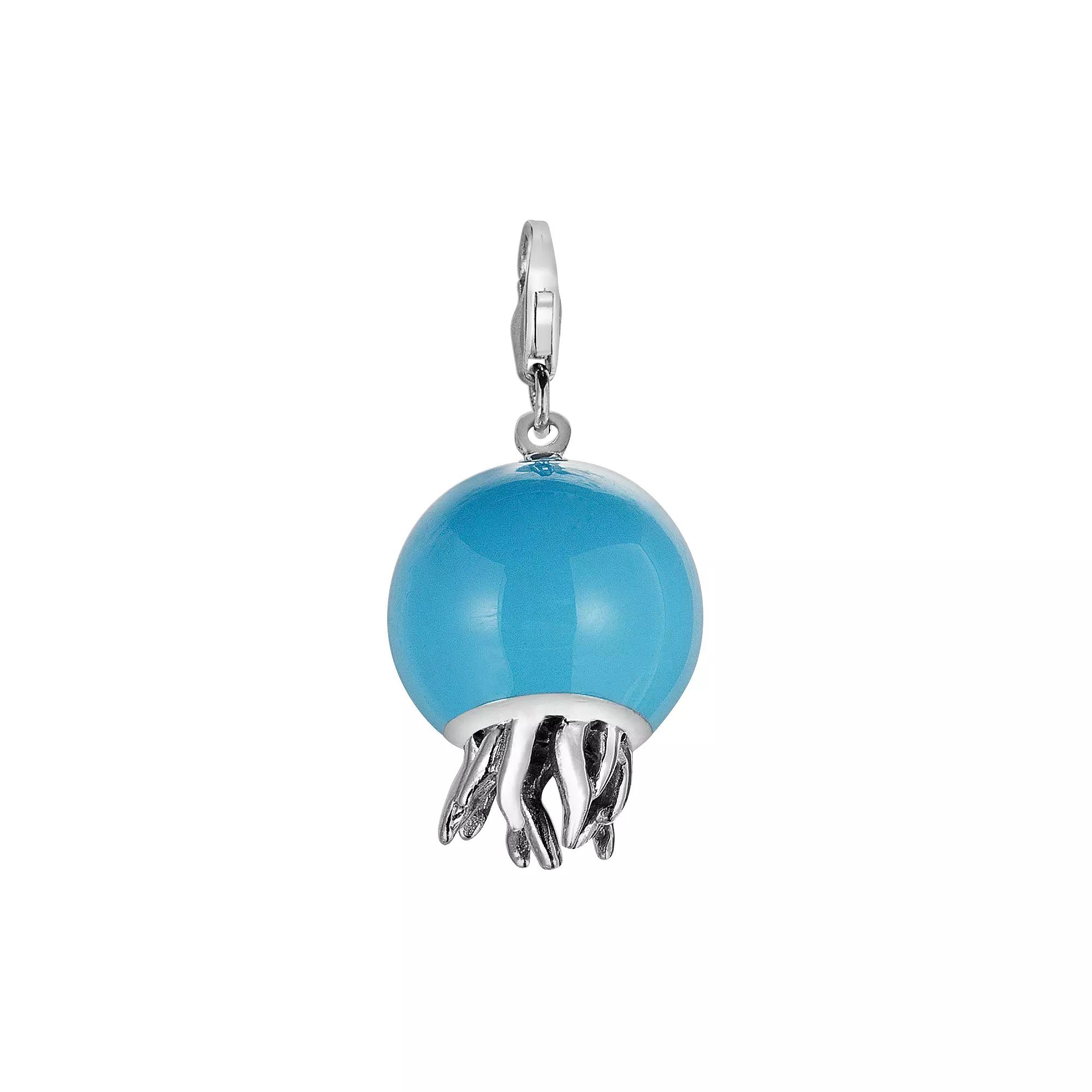 Sterling Silver Jellyfish Charm, Women's Product Image