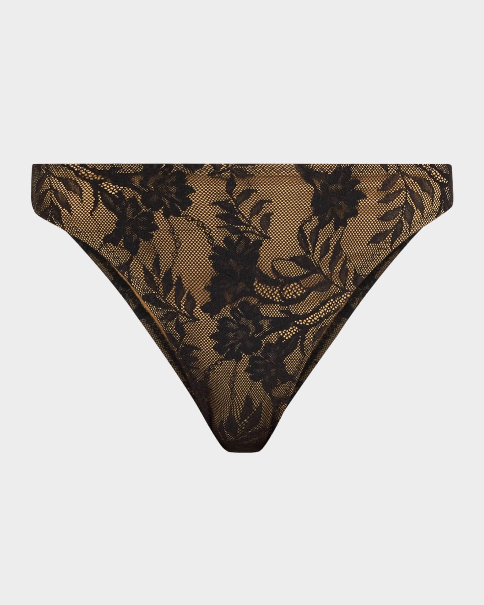 Luca Floral Lace Bikini Bottoms Product Image