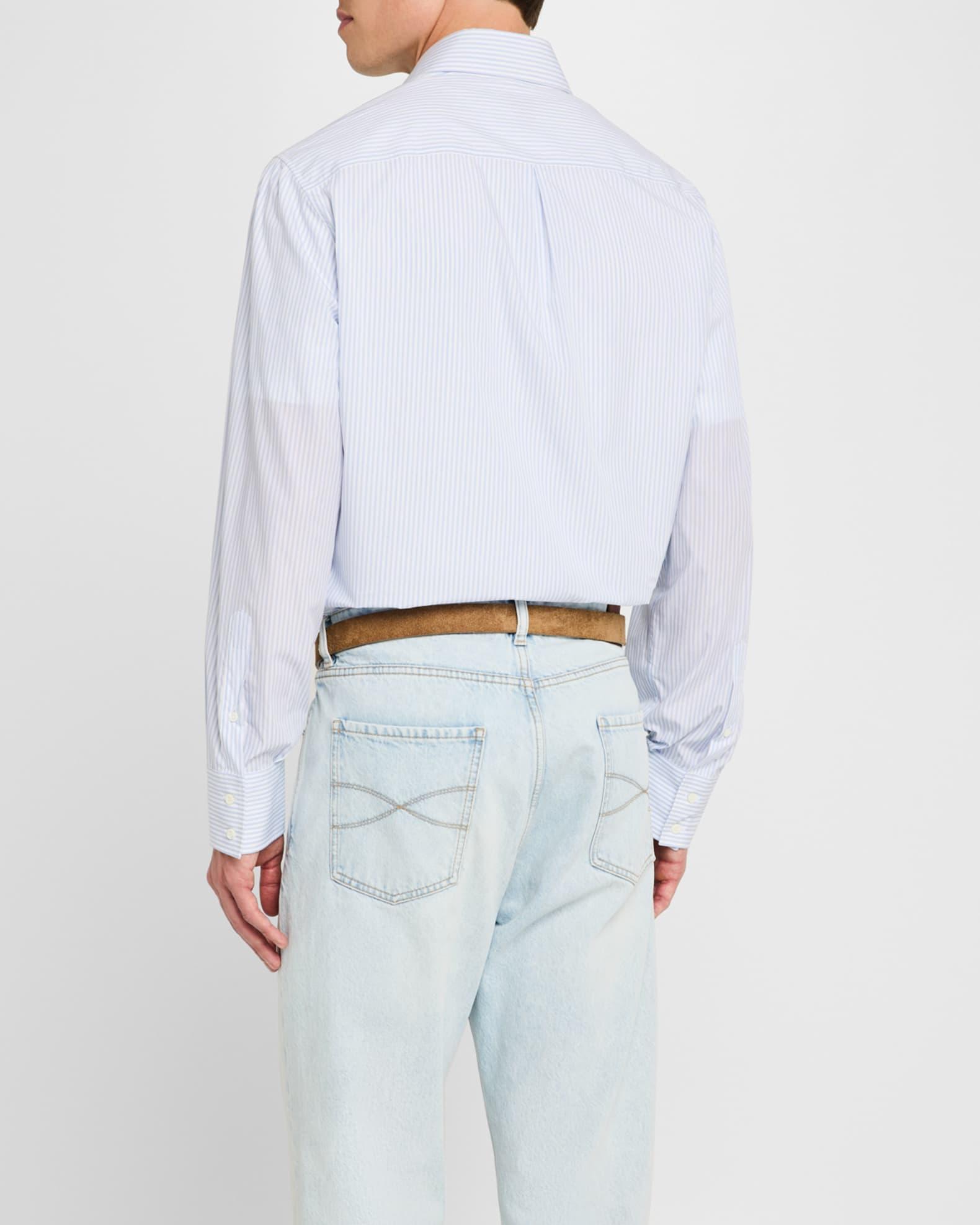 Men's Modern-Fit Stripe Dress Shirt Product Image