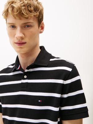 Regular Fit Stripe Wicking Polo Product Image