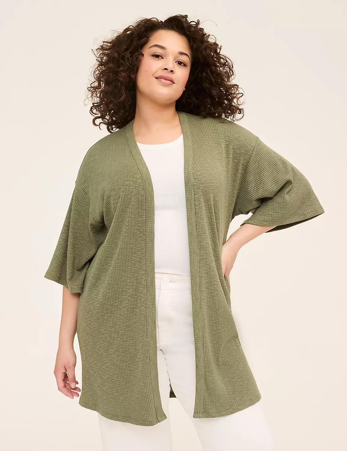 Kimono-Sleeve Open-Front Overpiece Product Image