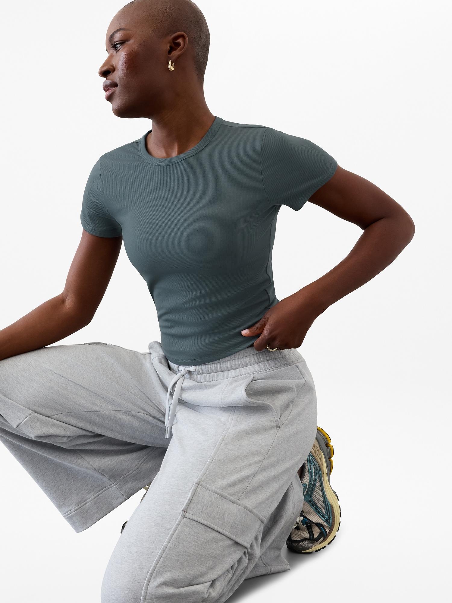 Signature Rib Crop Tee Product Image