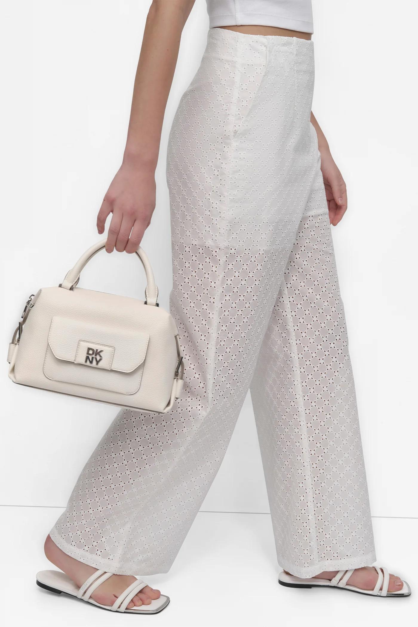 EYELET HIGH WAIST WIDE LEG TROUSER Product Image