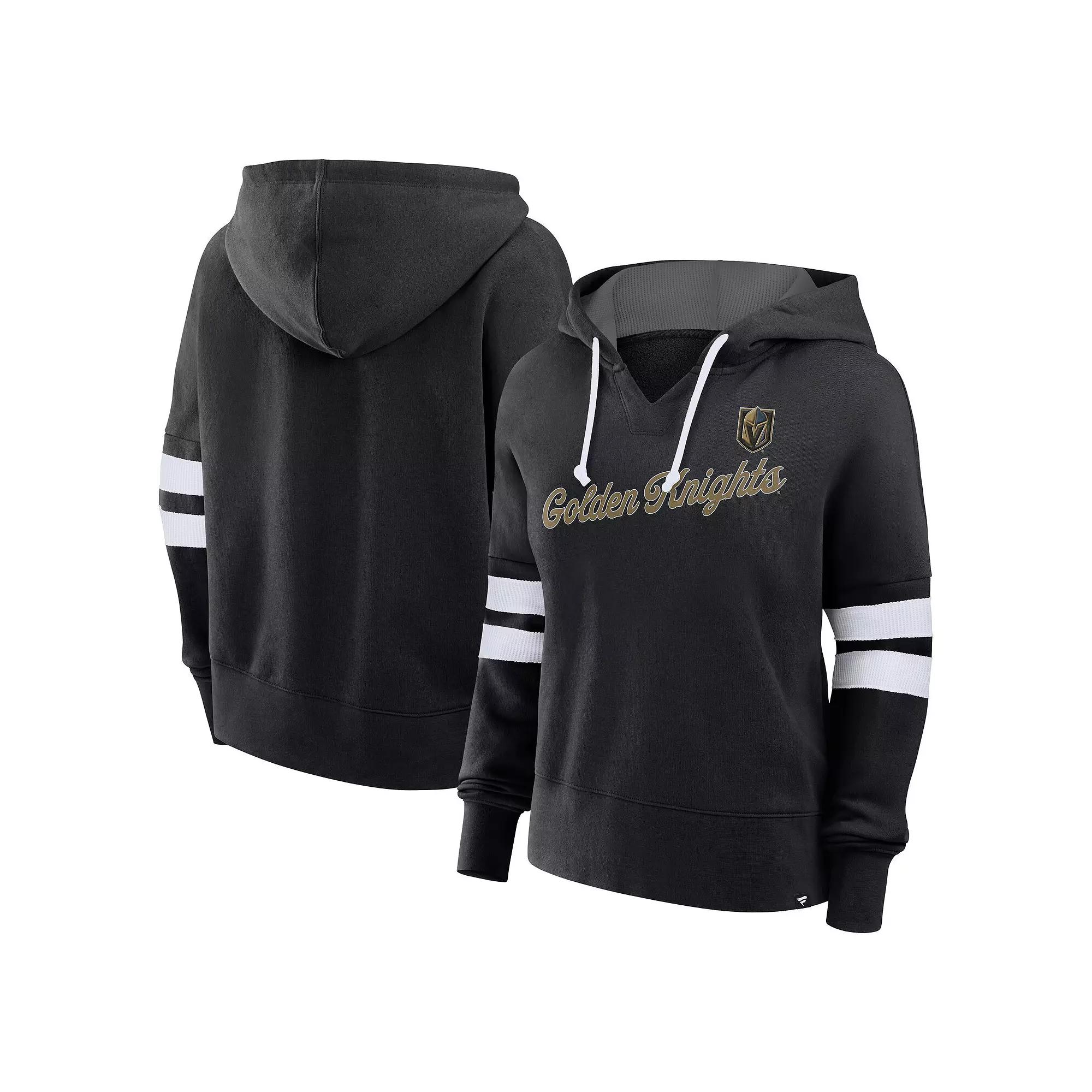 Women's Fanatics Black Vegas Golden Knights Seize Fleece Pullover Hoodie,  Product Image