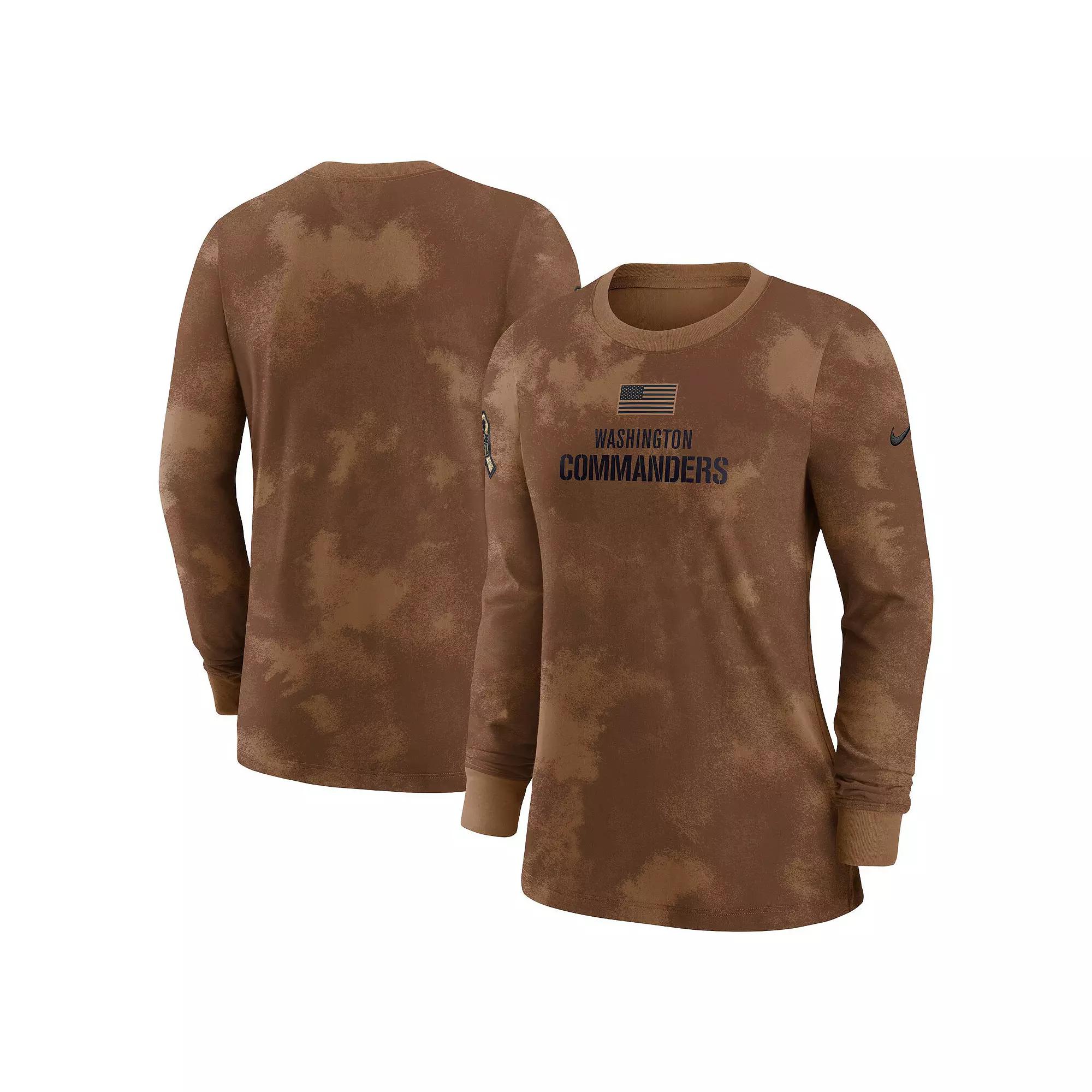 Women's Nike  Brown Cleveland Browns 2023 Salute to Service Long Sleeve T-Shirt, Size: XL Product Image