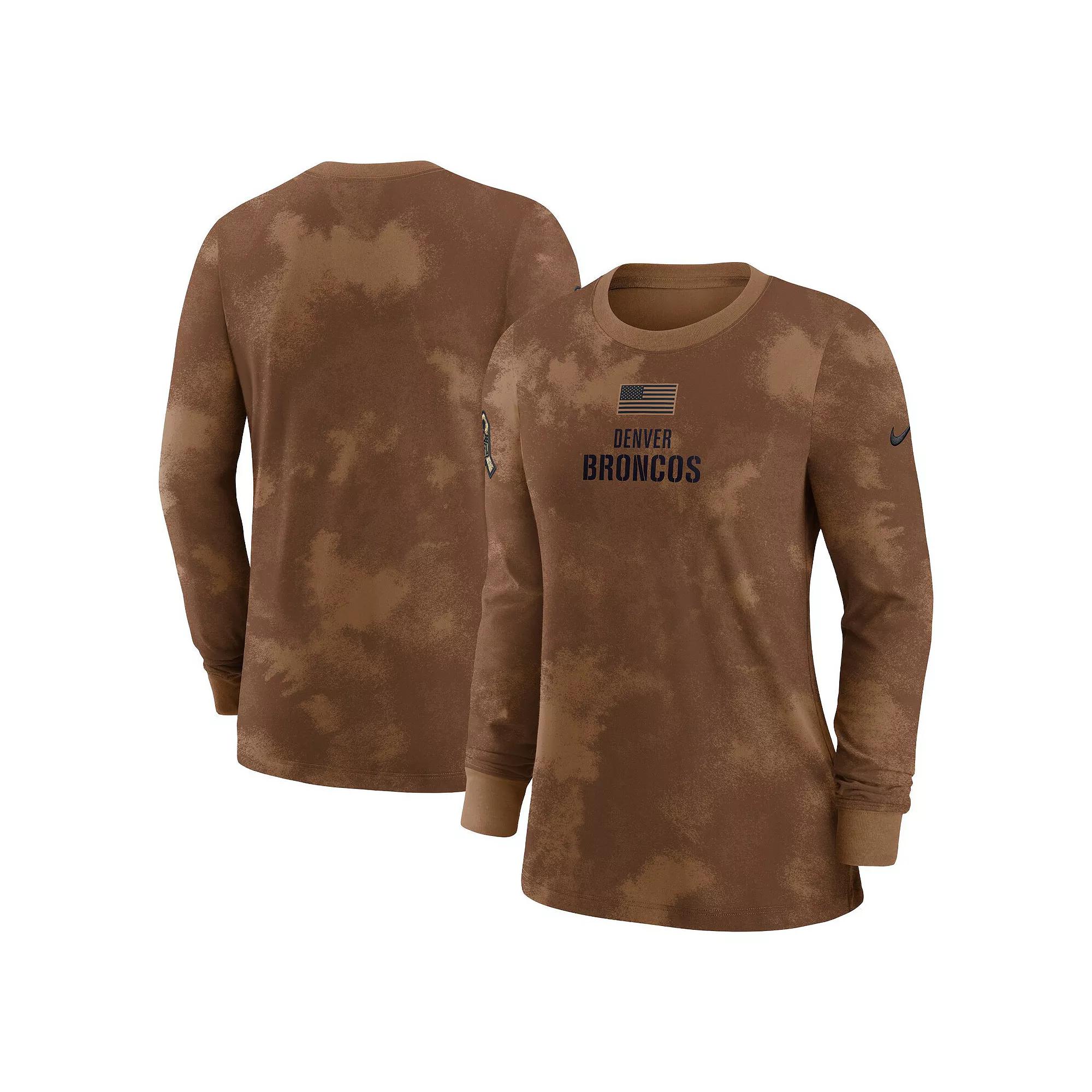 Women's Nike  Brown Cleveland Browns 2023 Salute to Service Long Sleeve T-Shirt, Size: XL Product Image
