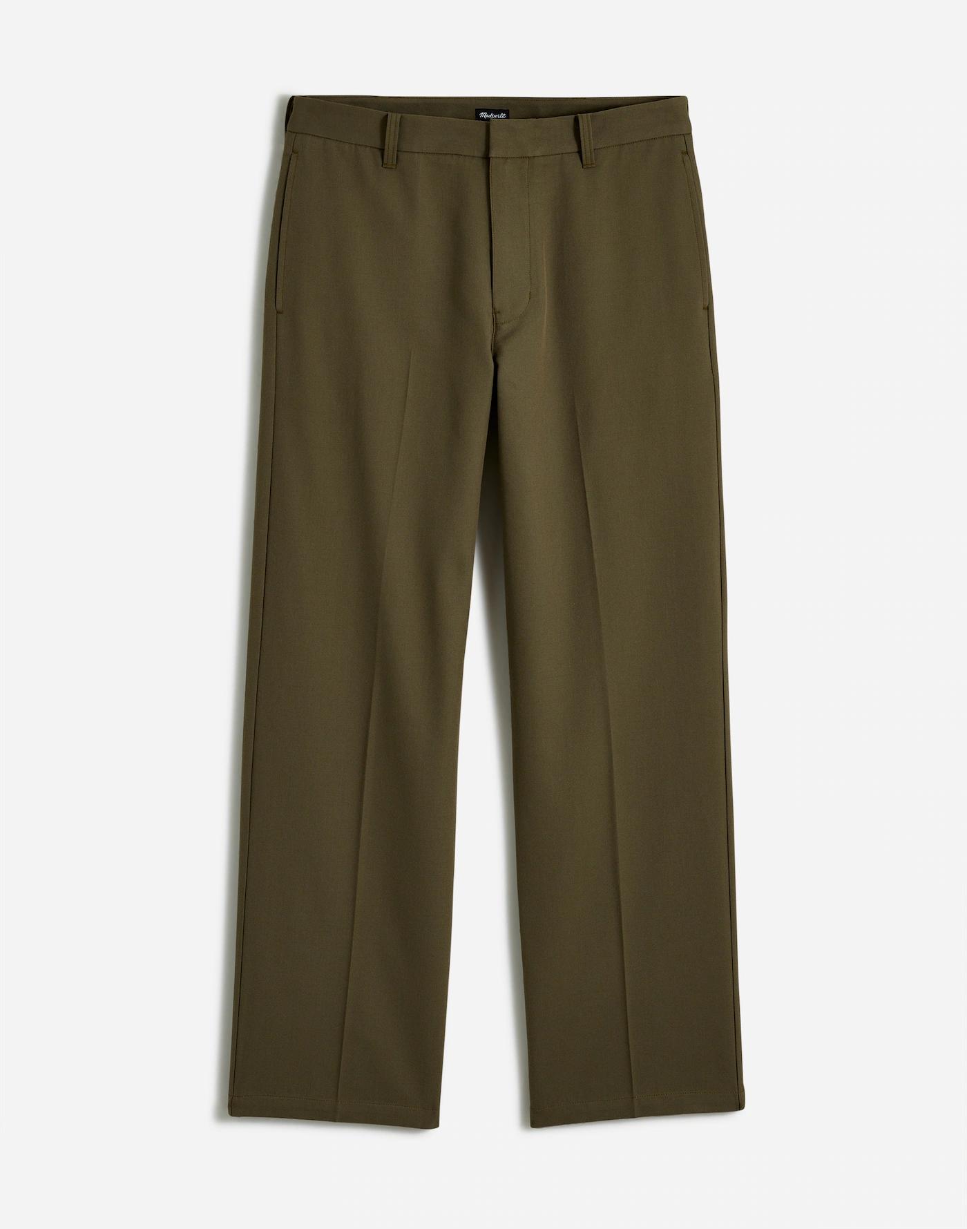 Cotton-Wool Blend Trousers Product Image