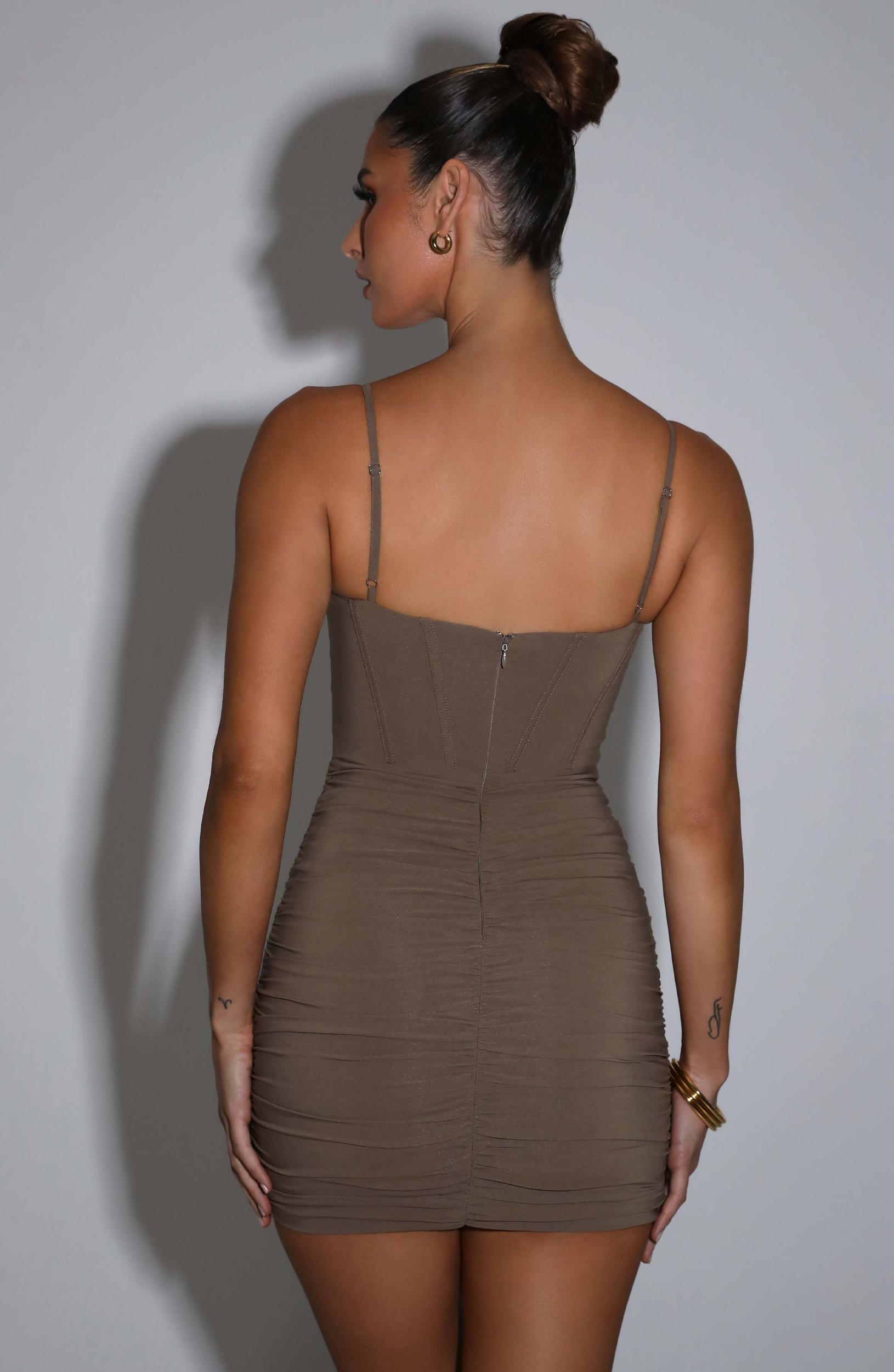 Nyla Mini Dress - Mocha Product Image