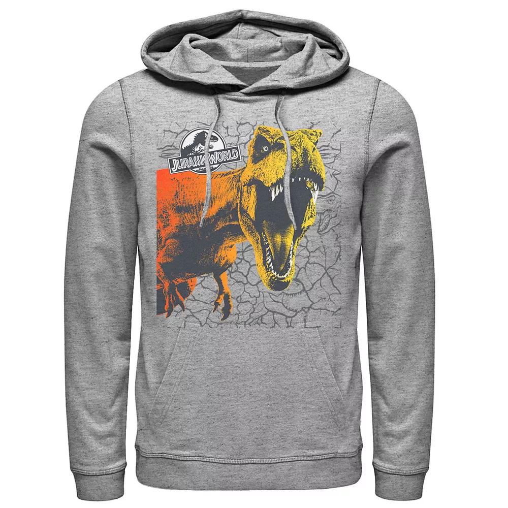 Men's Jurassic World Two T-Rex Color Pop Cracks Hoodie,  Product Image